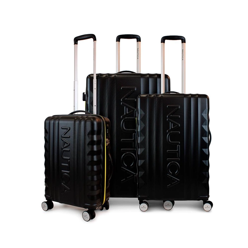 SET DE 3 MALETAS S+M+NAUTICA POLONIA NEGRA - 1
