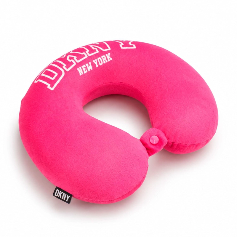 ALMOHADA DE VIAJE MEMORY FOAM VARSITY DONNA KARAN FUCSIA - 2