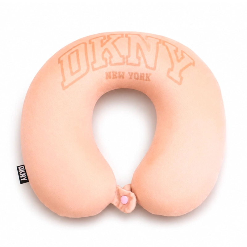 ALMOHADA DE VIAJE MEMORY FOAM VARSITY DONNA KARAN ROSADA - 3