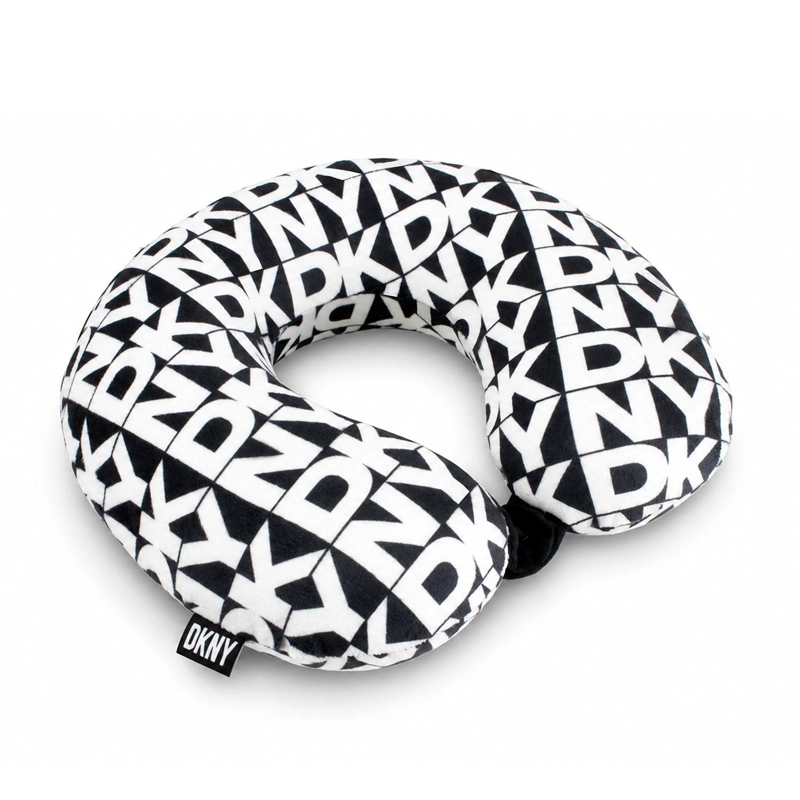 ALMOHADA DE VIAJE MEMORY FOAM DONNA KARAN LETRAS BLANCAS - 2