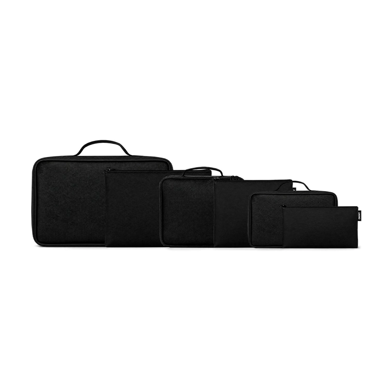 SET 6 ORGANIZADORES DE VIAJE PACKING CUBES METROPOLITAN NEGRO DKNY - 1