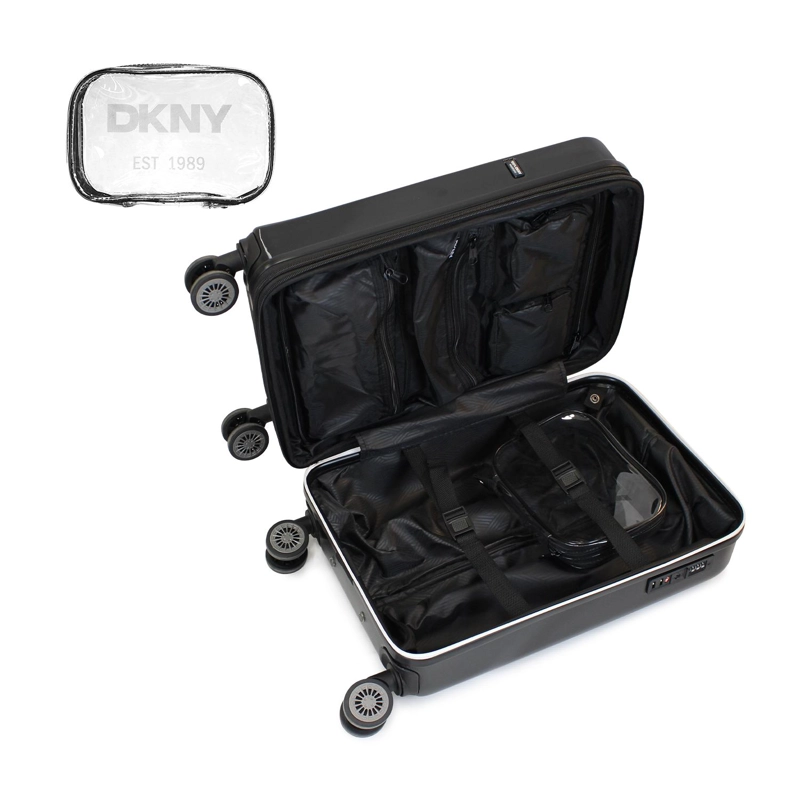 PACK 2 MALETA S+L SOHO NEGRA + ALMOHADA DE VIAJE VARISTY FUCSIA DKNY - 4