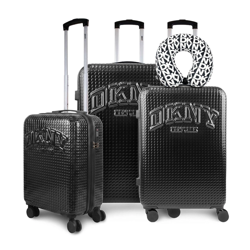 SET 3 MALETAS DKNY HOT TOWN + ALMOHADA MEMORY FOAM - 1