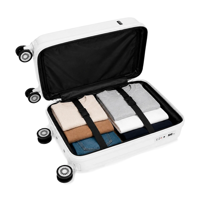PACK MALETA GRANDE DKNY YOUR CALL BLANCA + 6 ORGANIZADORES DE VIAJE - 6