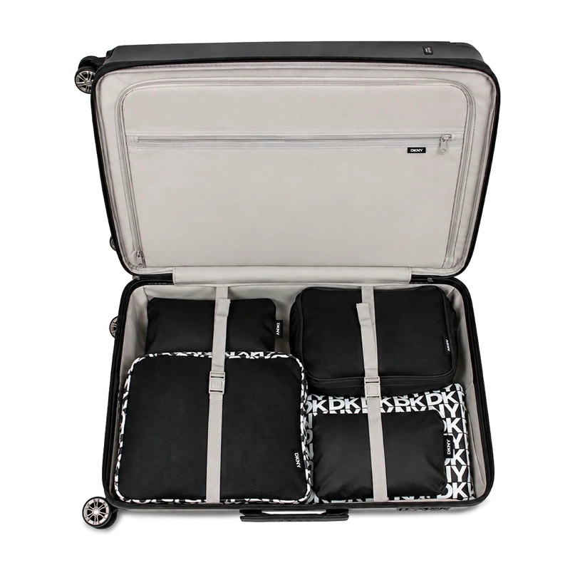PACK MALETA GRANDE DKNY YOUR CALL BLANCA + 6 ORGANIZADORES DE VIAJE - 8
