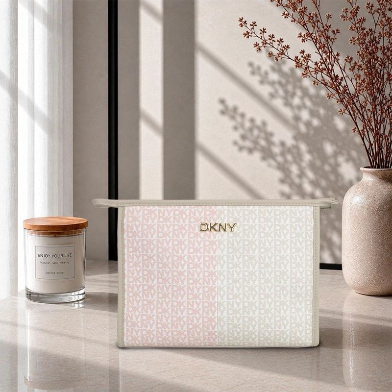 NECESER COSMETIQUERO DKNY RENEE ROSA PALO MUJER - 1