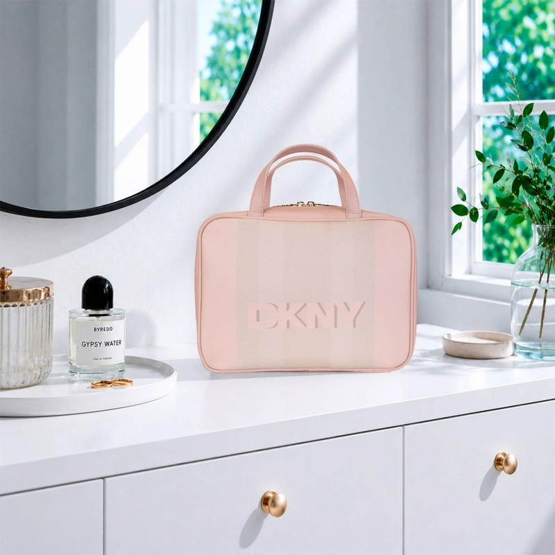 NECESER COSMETIQUERO DKNY ALIZA ROSA PALO MUJER - 1