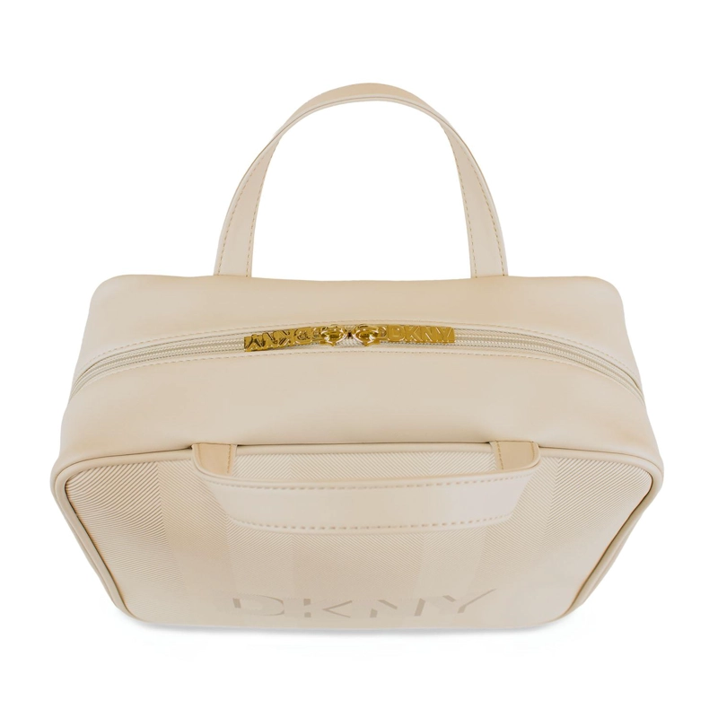 NECESER COSMETIQUERO DKNY ALIZA BEIGE MUJER - 5