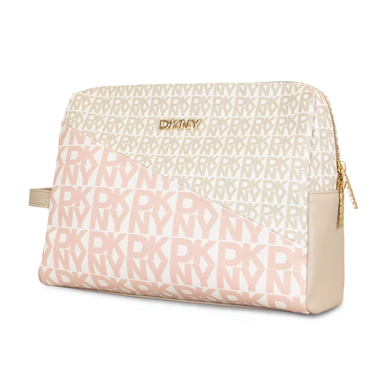 BOLSO DE MANO NECESER DKNY TAYLOR ROSA PALO MUJER - 3