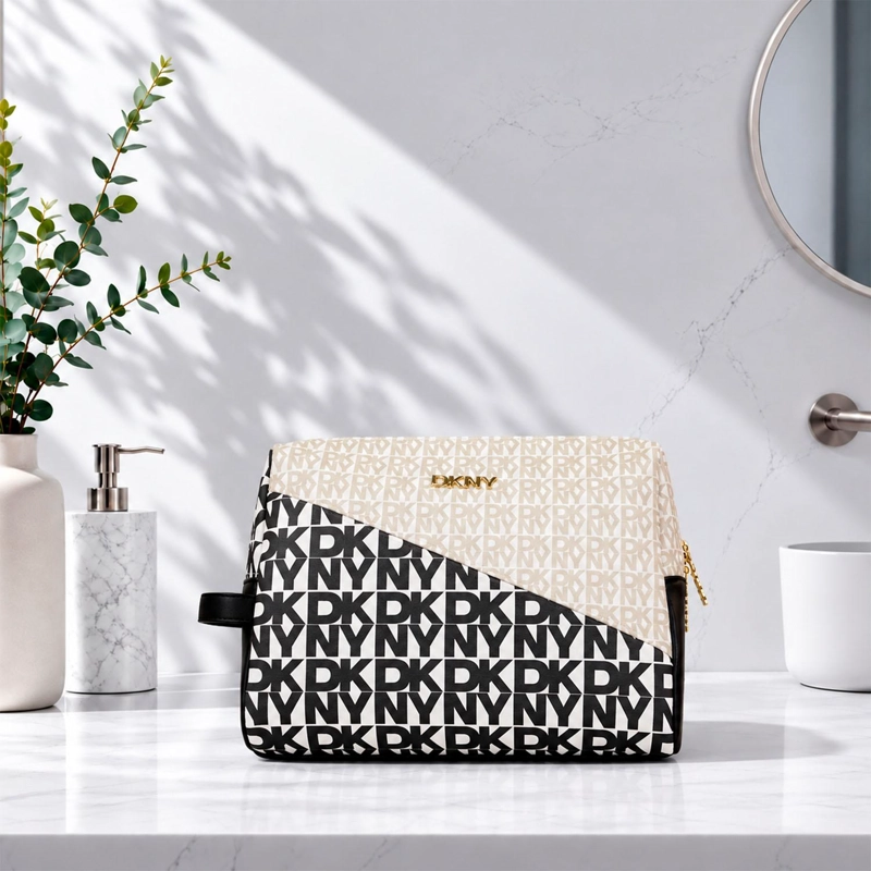 BOLSO DE MANO NECESER DKNY TAYLOR NEGRO MUJER - 1