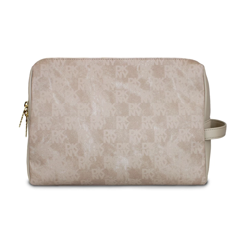 BOLSO DE MANO NECESER DKNY WILLA GRANDE TAUPE MUJER - 5