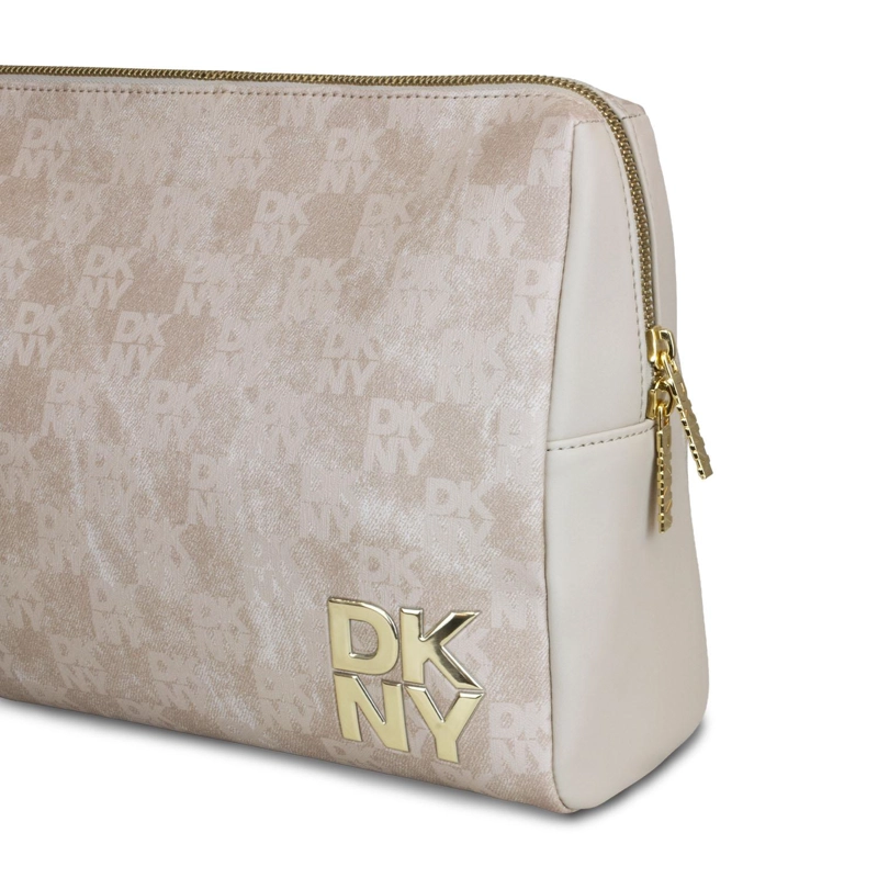 BOLSO DE MANO NECESER DKNY WILLA GRANDE TAUPE MUJER - 6