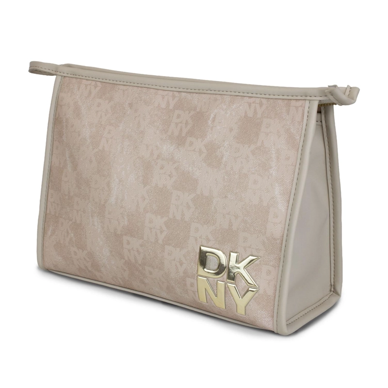NECESER COSMETIQUERO DKNY WILLA TAUPE MUJER - 2