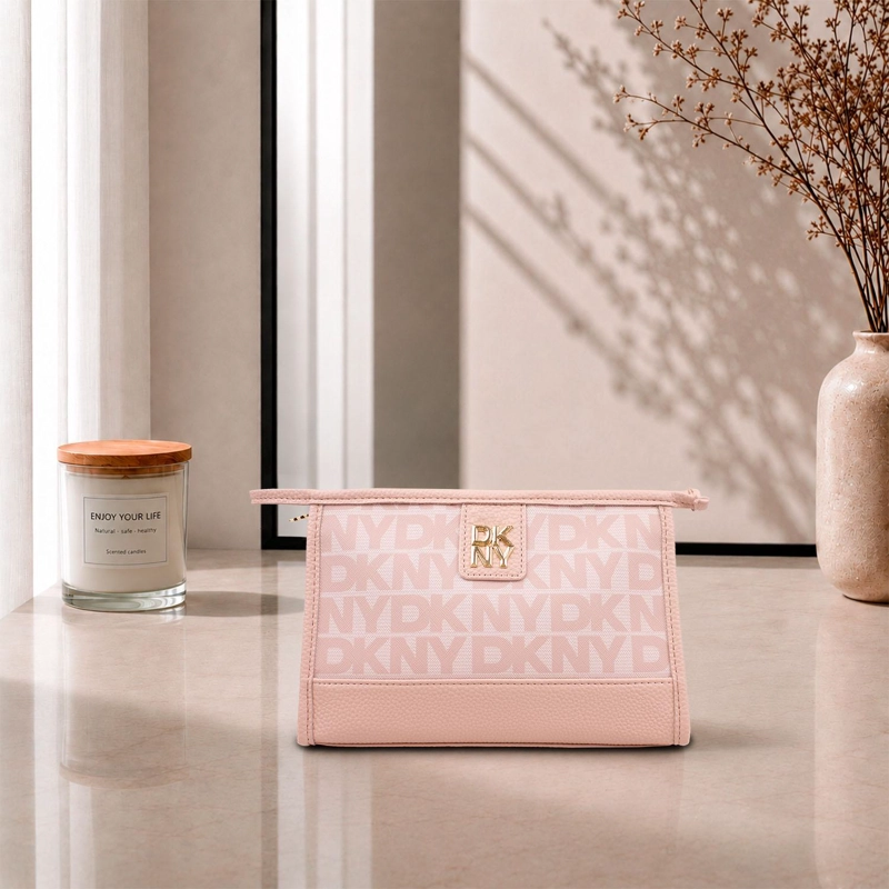 NECESER COSMETIQUERO DKNY JOLENE S ROSADO MUJER - 1
