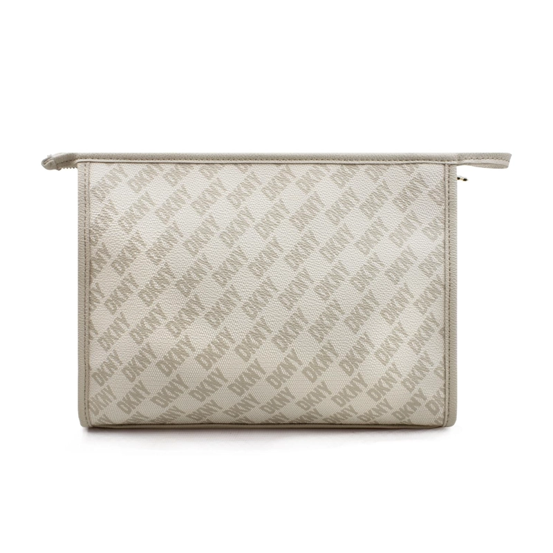 NECESER COSMETIQUERO DKNY SIGNATURE SLANTED M BEIGE MUJER - 5