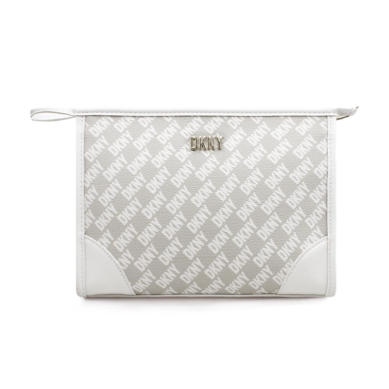 NECESER COSMETIQUERO DKNY SIGNATURE SLANTED S BLANCO MUJER - 2