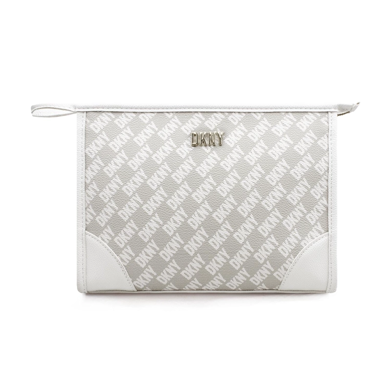 NECESER COSMETIQUERO DKNY SIGNATURE SLANTED M BLANCO MUJER - 2
