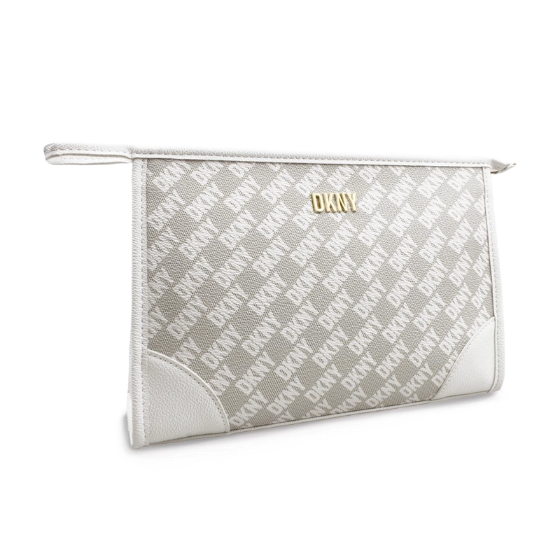 NECESER COSMETIQUERO DKNY SIGNATURE SLANTED M BLANCO MUJER - 3