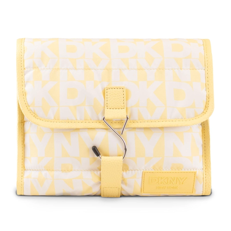 NECESER ORGANIZADOR DKNY SIGNATURE PUFFER AMARILLO MUJER - 2