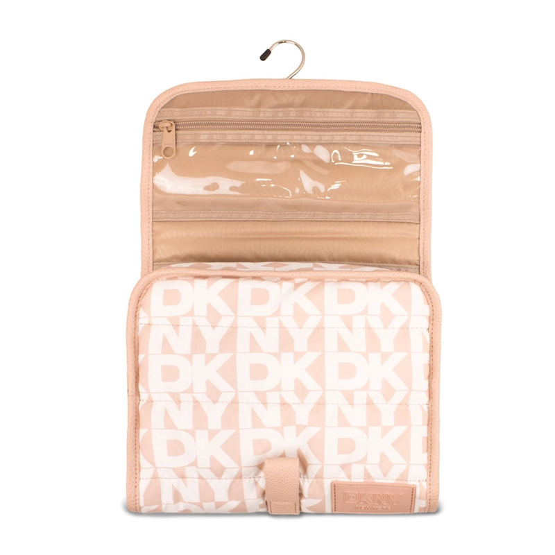 NECESER ORGANIZADOR DKNY SIGNATURE PUFFER ROSADO MUJER - 3