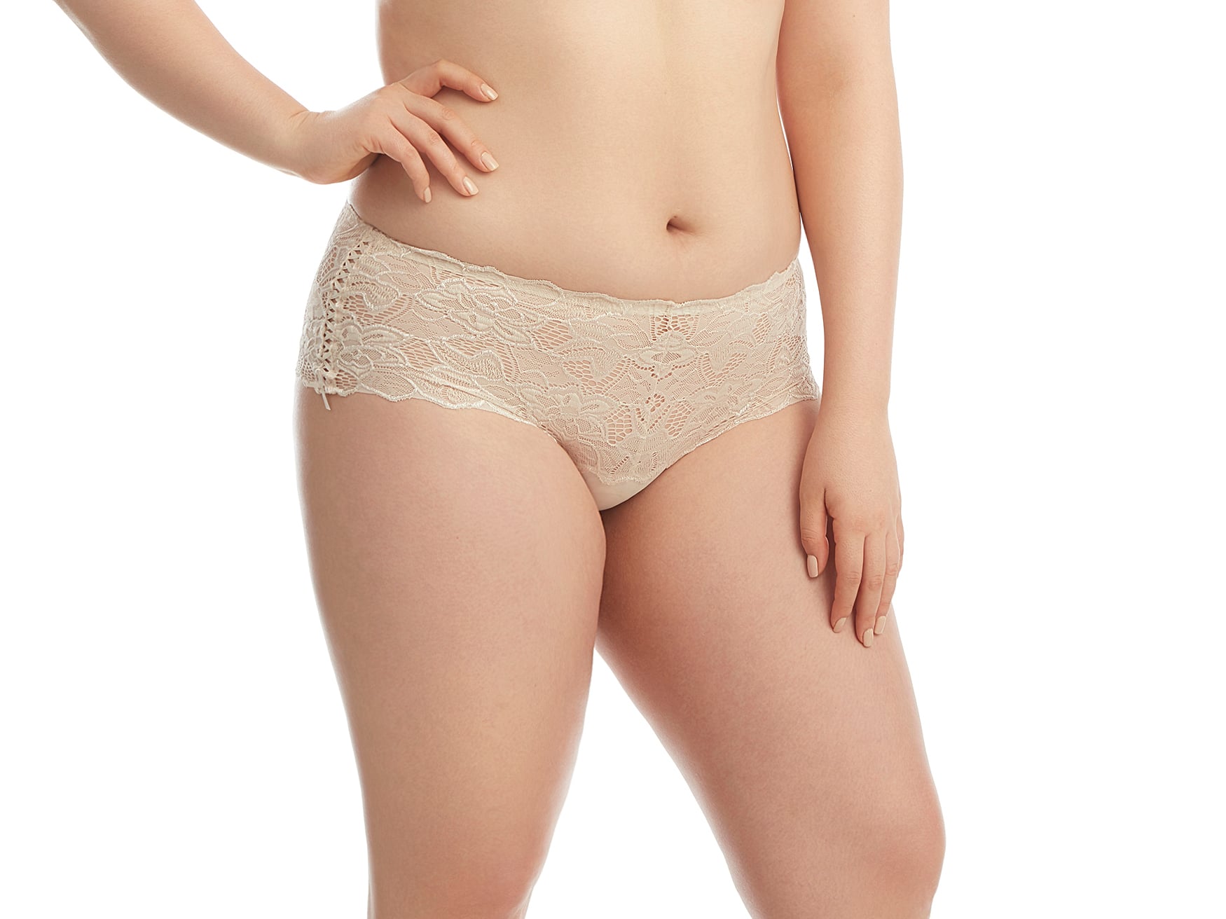PANTALETA ENCAJE,PASAMANERIA Y LYCRA - 1