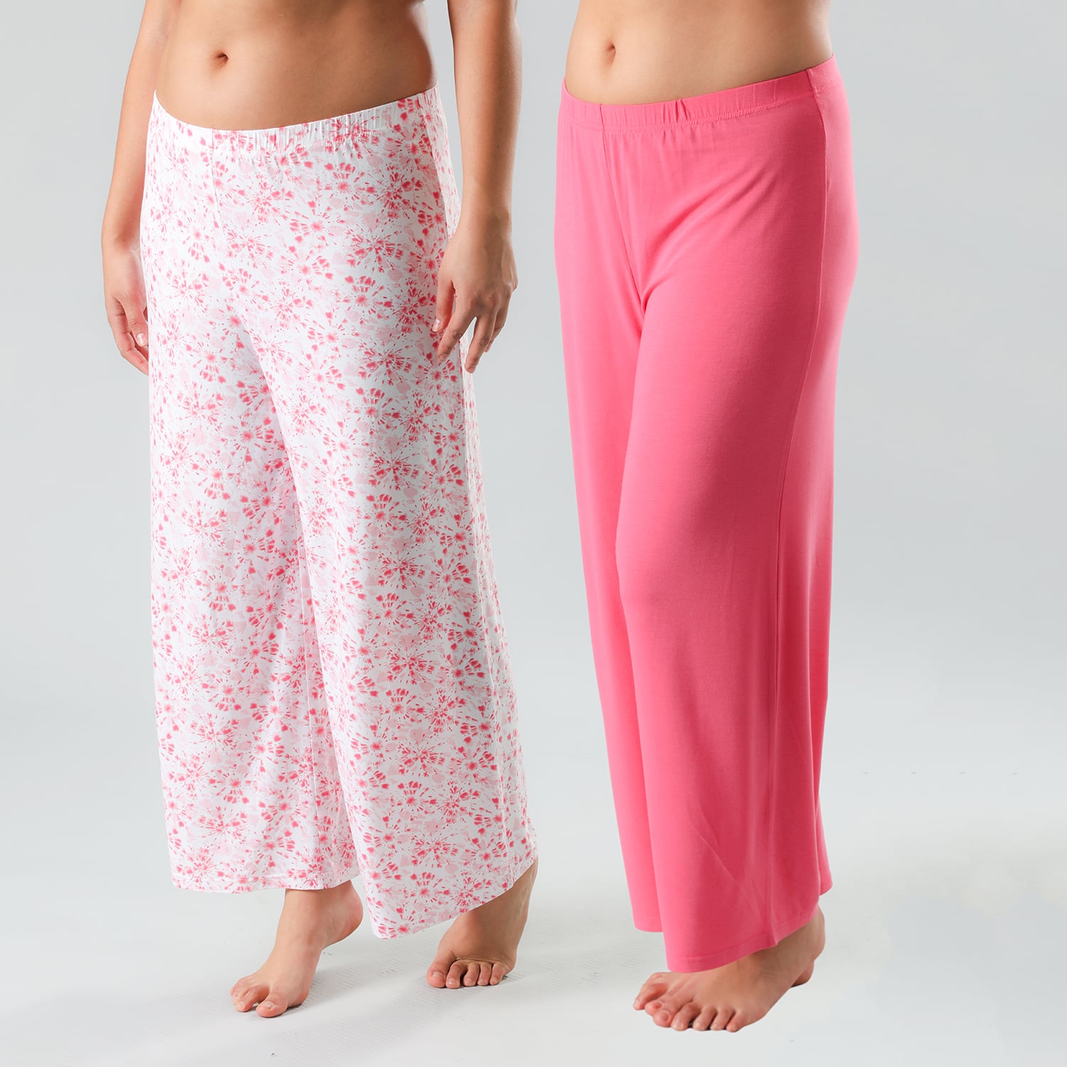 PACK PALAZZO MUJER FLORES ROSADO 33085 - 1