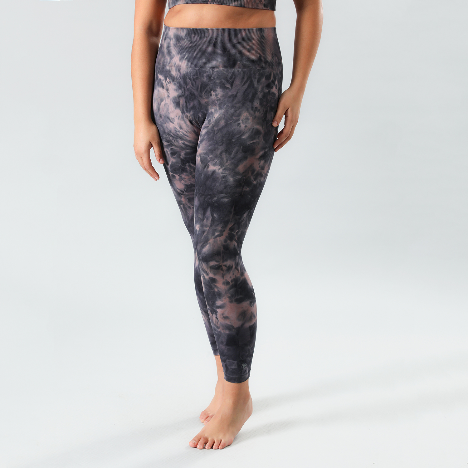 CALZA MUJER FLORES GRIS 50340 SEAMLESS - 1
