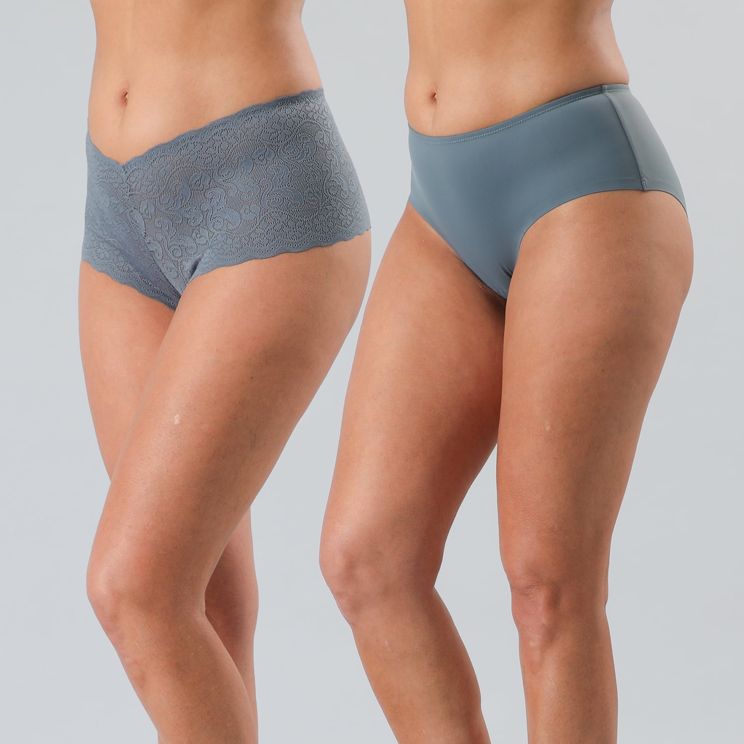 PACK DE 2 PANTALETA ENCAJE Y OTRA MICROFIBRA - 1