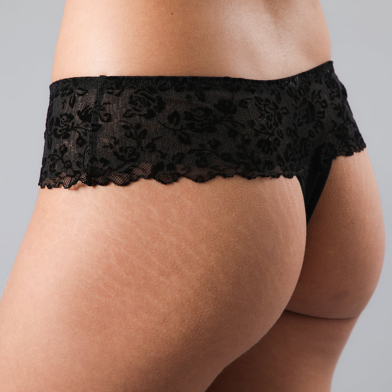 BABYDOLL MUJER FLORES 33496 ENCAJE FLOCK CON COLALESS - 3