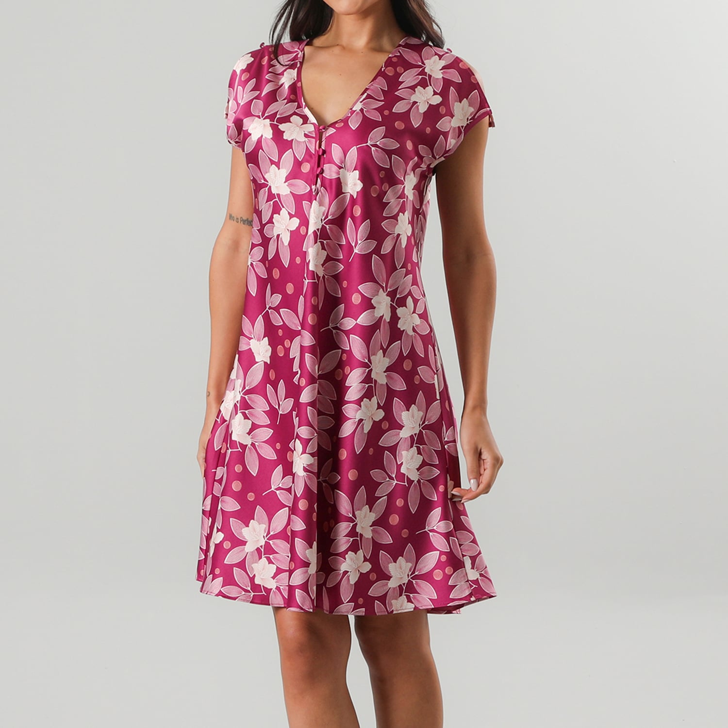 CAMISOLA MUJER FLORES 33594 AMARRA SATIN PRINT - 1