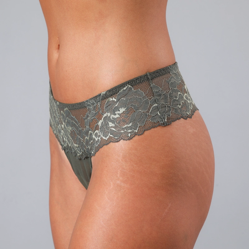 BABY DOLL ENCAJE BITONO CON COLALESS MUJER VERDE - 6