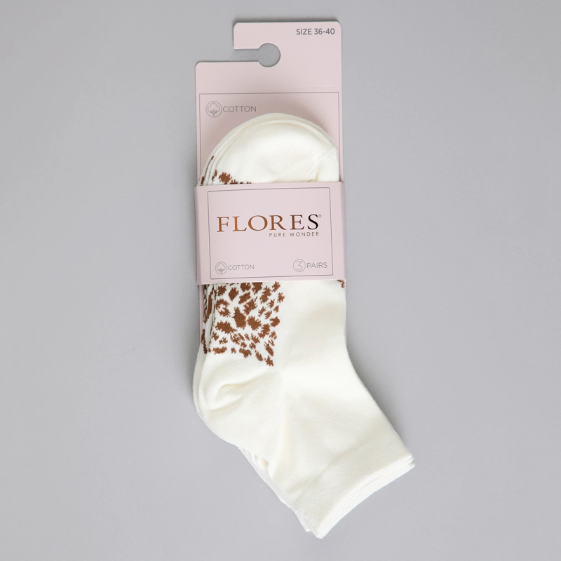 CALCETIN 3X PACK QUARTER FLORES MUJER 50825-35 - 4