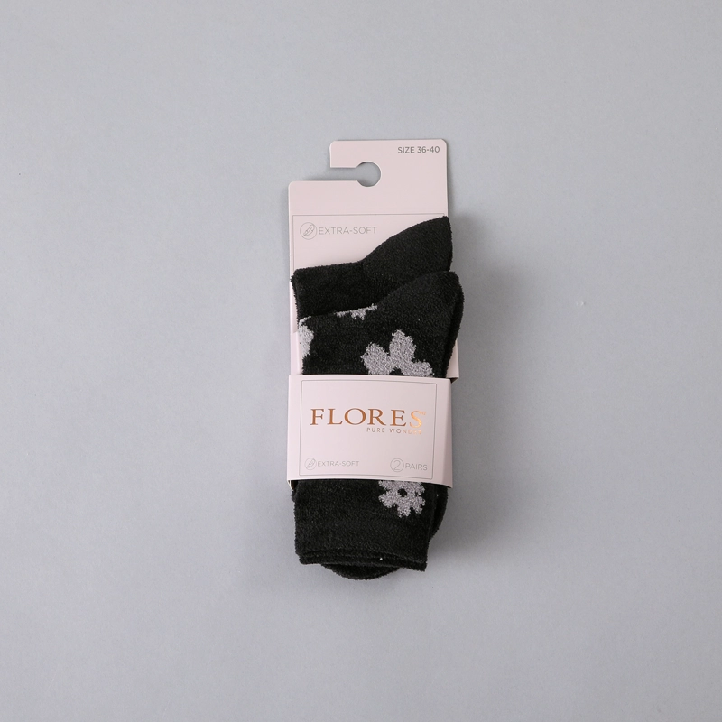 CALCETIN PACK FLEECE FLORES MUJER 50842-2 - 2