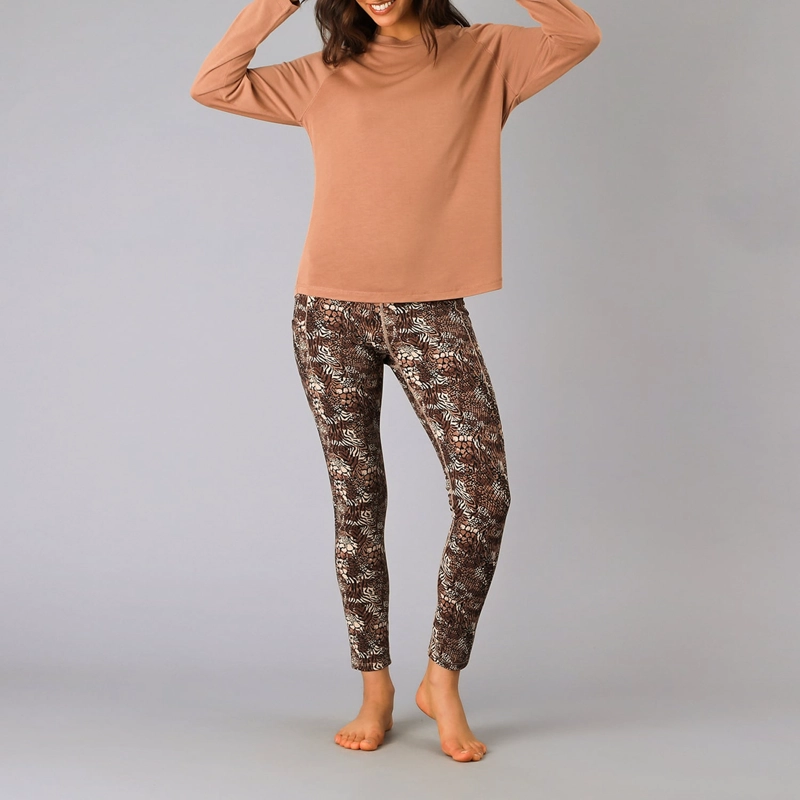POLERA MODAL MANGA LARGA FLORES MUJER 50817-27 - 2