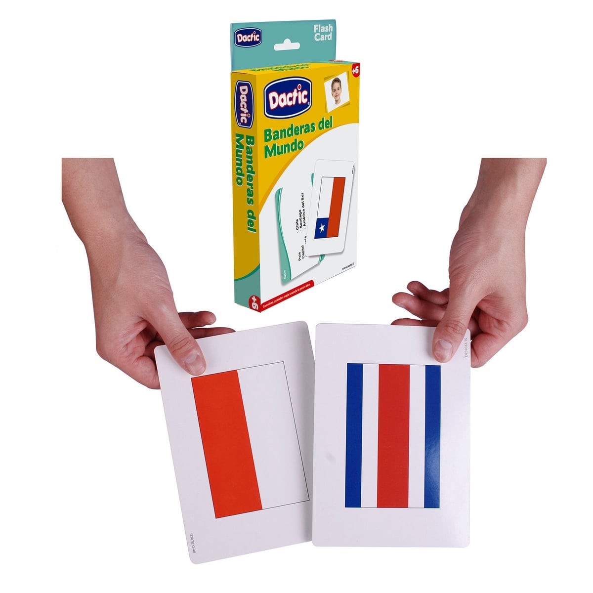 JUEGO DIDACTICO DACTIC LAMINAS BANDERAS DEL MUNDO 60 PIEZAS - 1