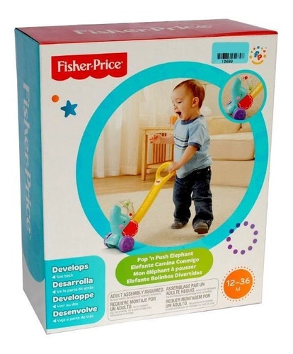 JUGUETE DIDACTICO FISHER PRICE ELEFANTE PARA BEBE - 4