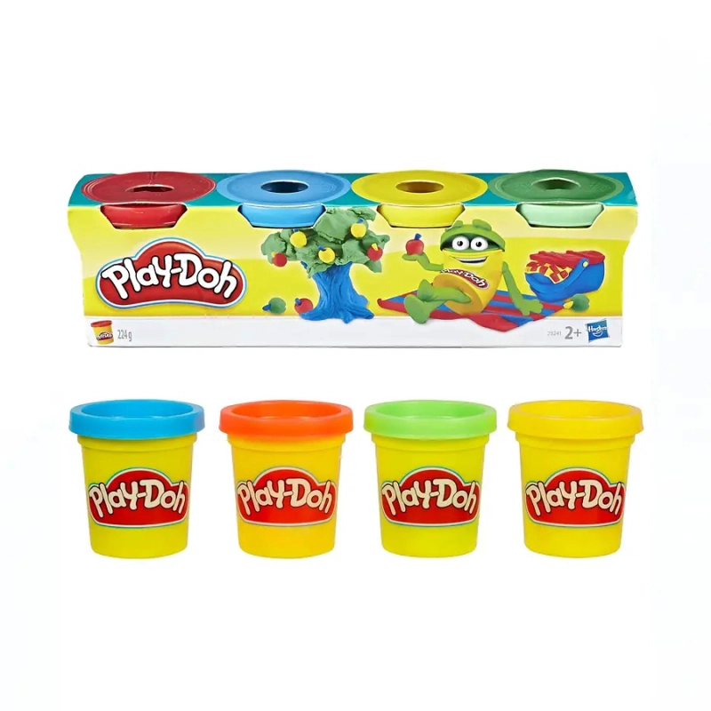 MASA DIDACTICA PLAY DOH MINI 4 COLORES VIBRANTES - 1