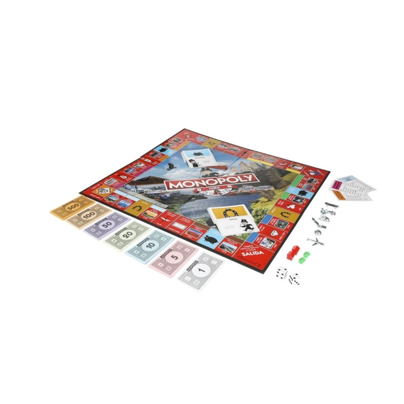 JUEGO HASBRO MONOPOLY CHILE - 4