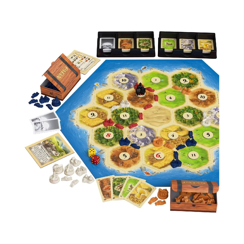 JUEGO DE MESA CATAN 6 PIEZAS ESTRATEGIA Y CONSTRUCCION - 3
