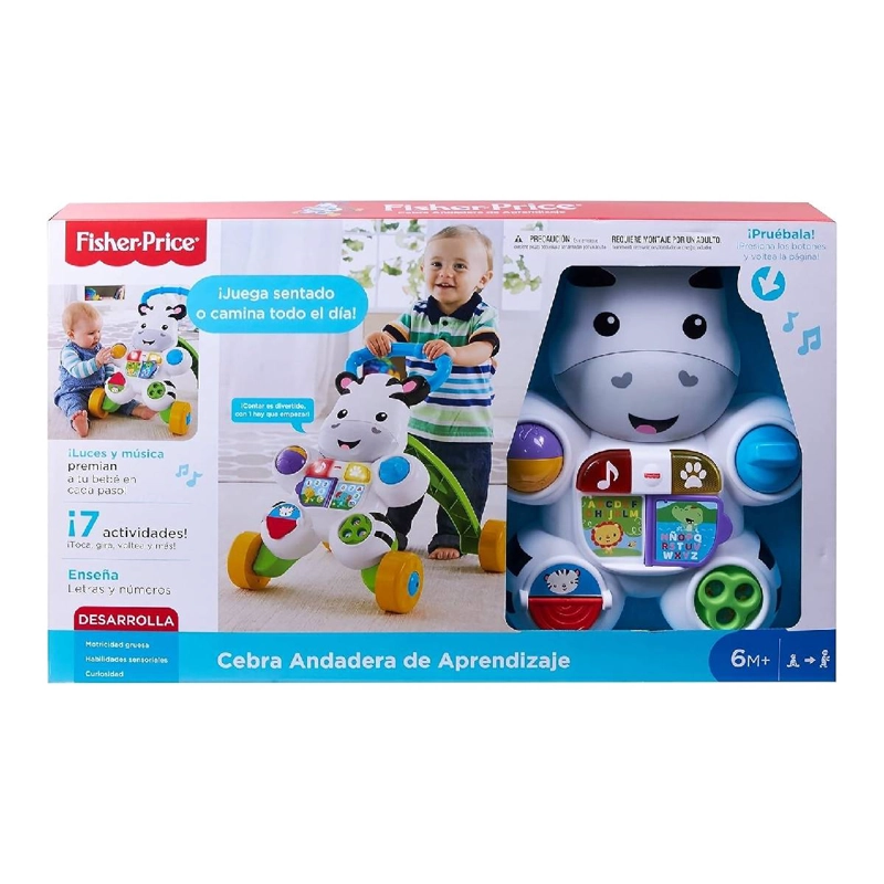 ANDADOR FISHER PRICE FP CEBRA APRENDE MULTICOLOR - 4
