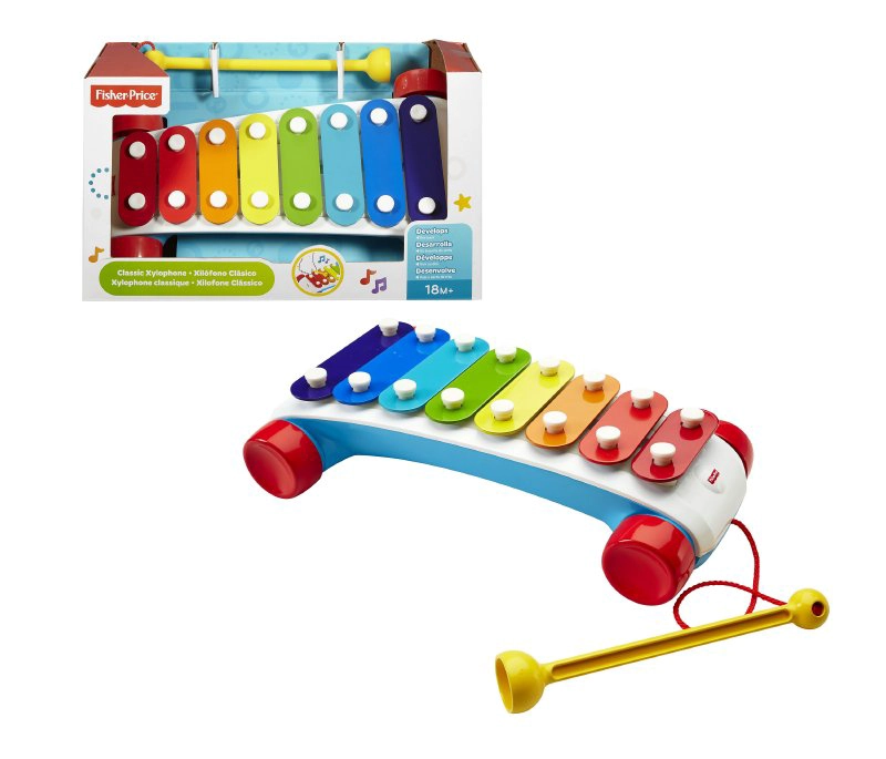 XILOFONO FISHER PRICE CLASICO COLORES PARA BEBE - 1