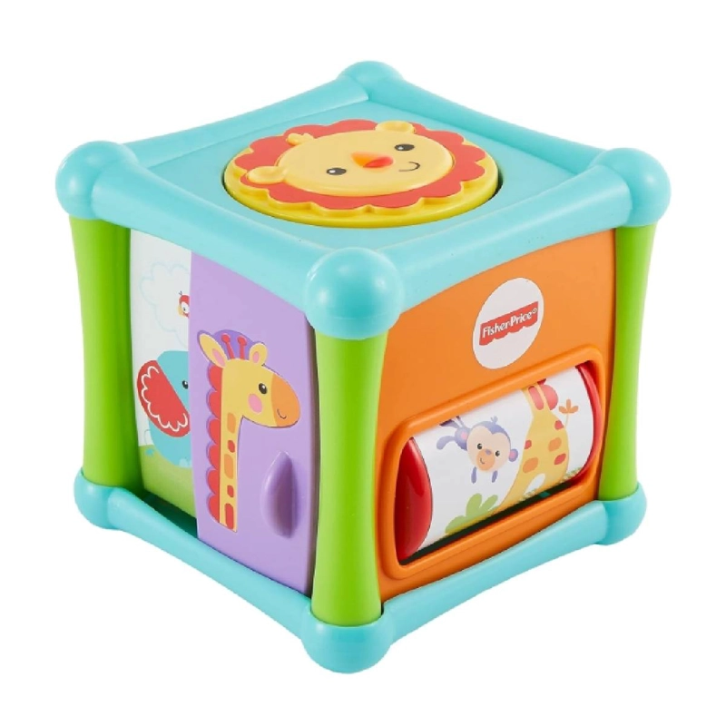 JUGUETE DIDACTICO FISHER PRICE CUBO ANIMALITOS PARA BEBE - 1