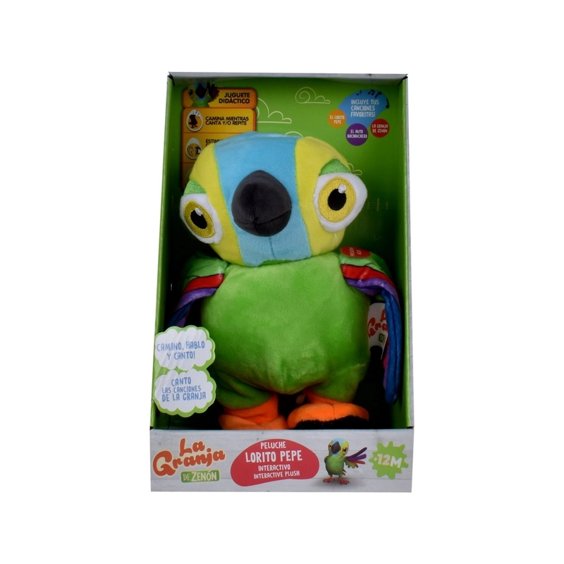 PELUCHE LORITO PEPE LA GRANJA DE ZENON CANTA Y BAILA - 4