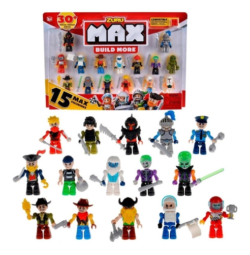 BLOQUES MAX PACK 15 FIGURAS CONSTRUCCION - 1