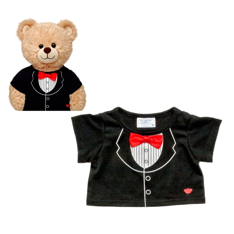 POLERA BUILD A BEAR ESMOQUIN NEGRA MANGA CORTA - 2