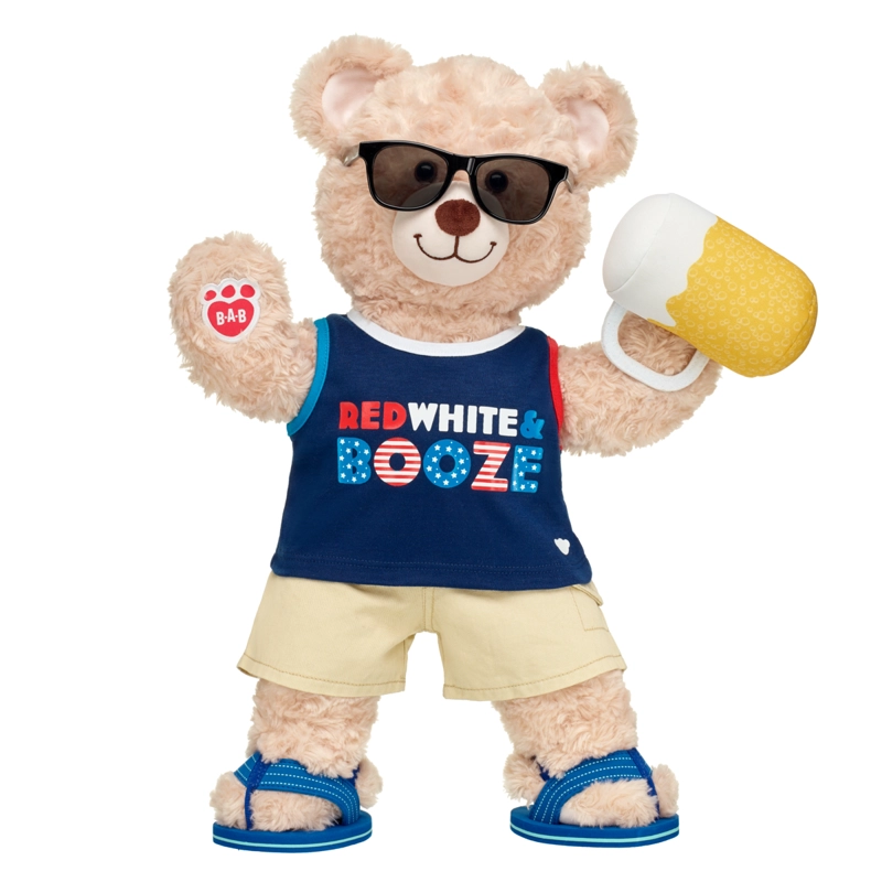 PANTALONES CORTOS BUILD A BEAR COLOR KHAKI PARA PELUCHE - 2