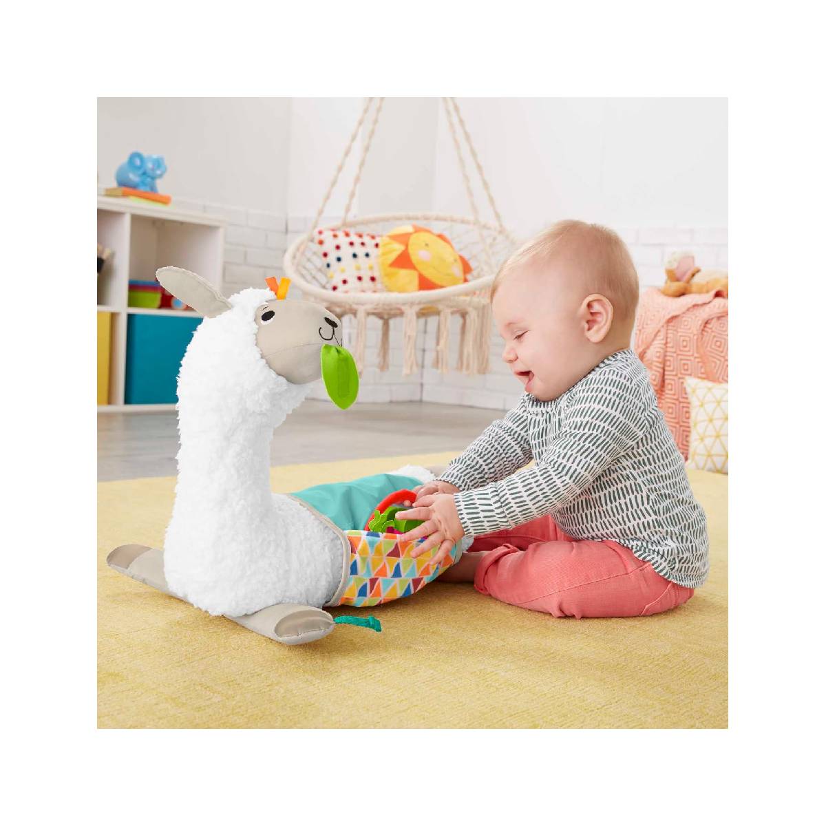 COJÍN FISHER PRICE ACTIVIDADES LLAMA MULTICOLOR - 2