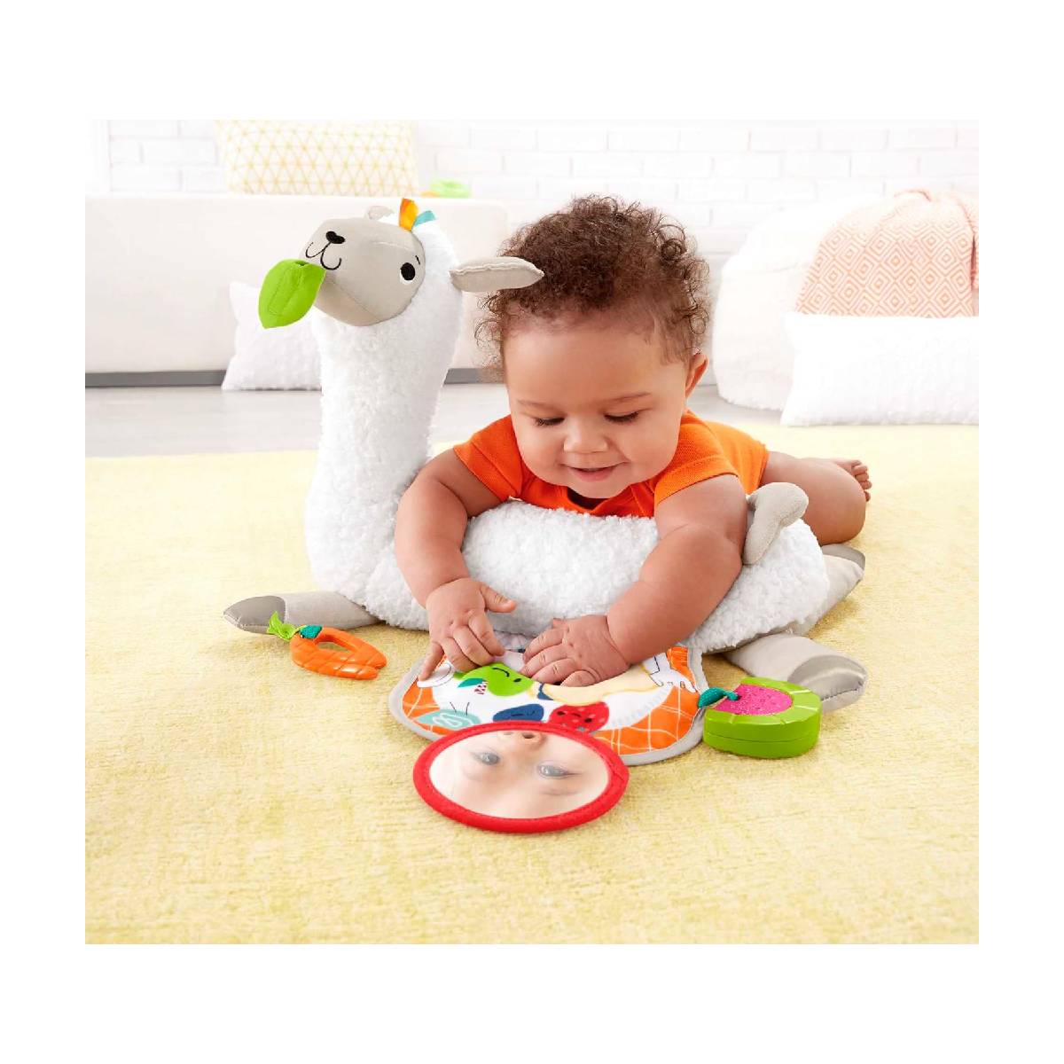 COJÍN FISHER PRICE ACTIVIDADES LLAMA MULTICOLOR - 4