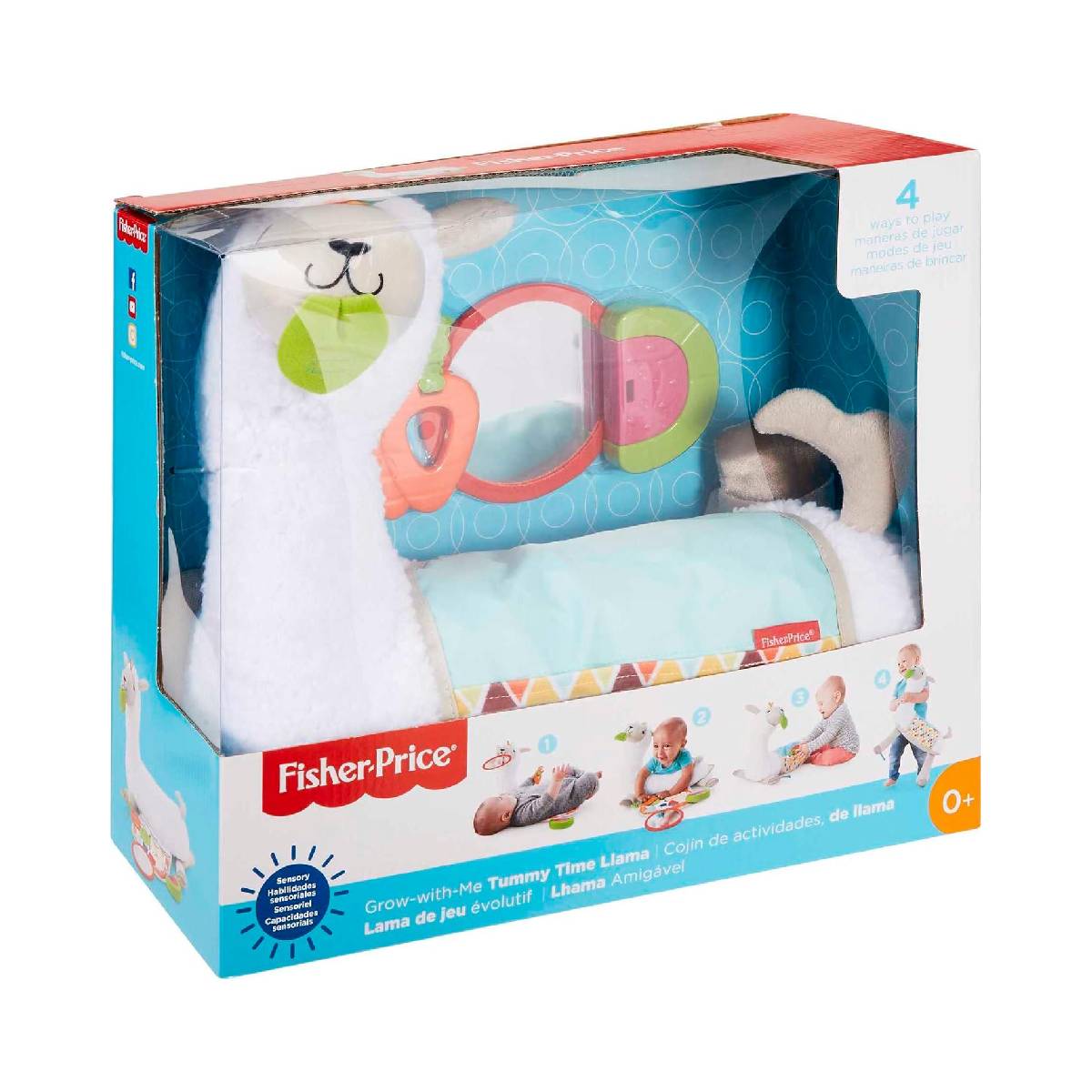 COJÍN FISHER PRICE ACTIVIDADES LLAMA MULTICOLOR - 6