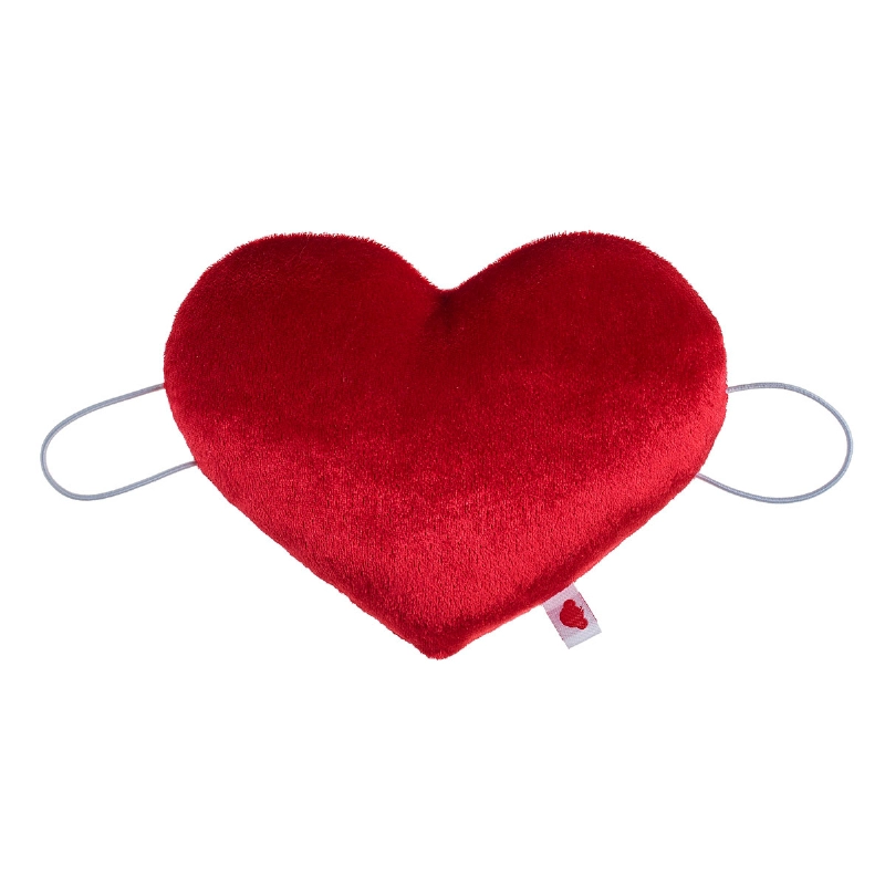MUÑEQUERA BUILD A BEAR CORAZON ROJO PELUCHE SUAVE - 1